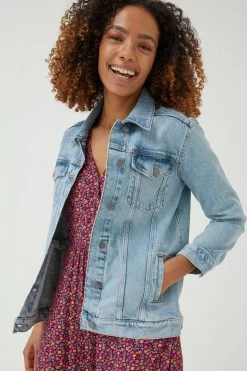 FatFace Oversized Blue Ottile Denim Jacket