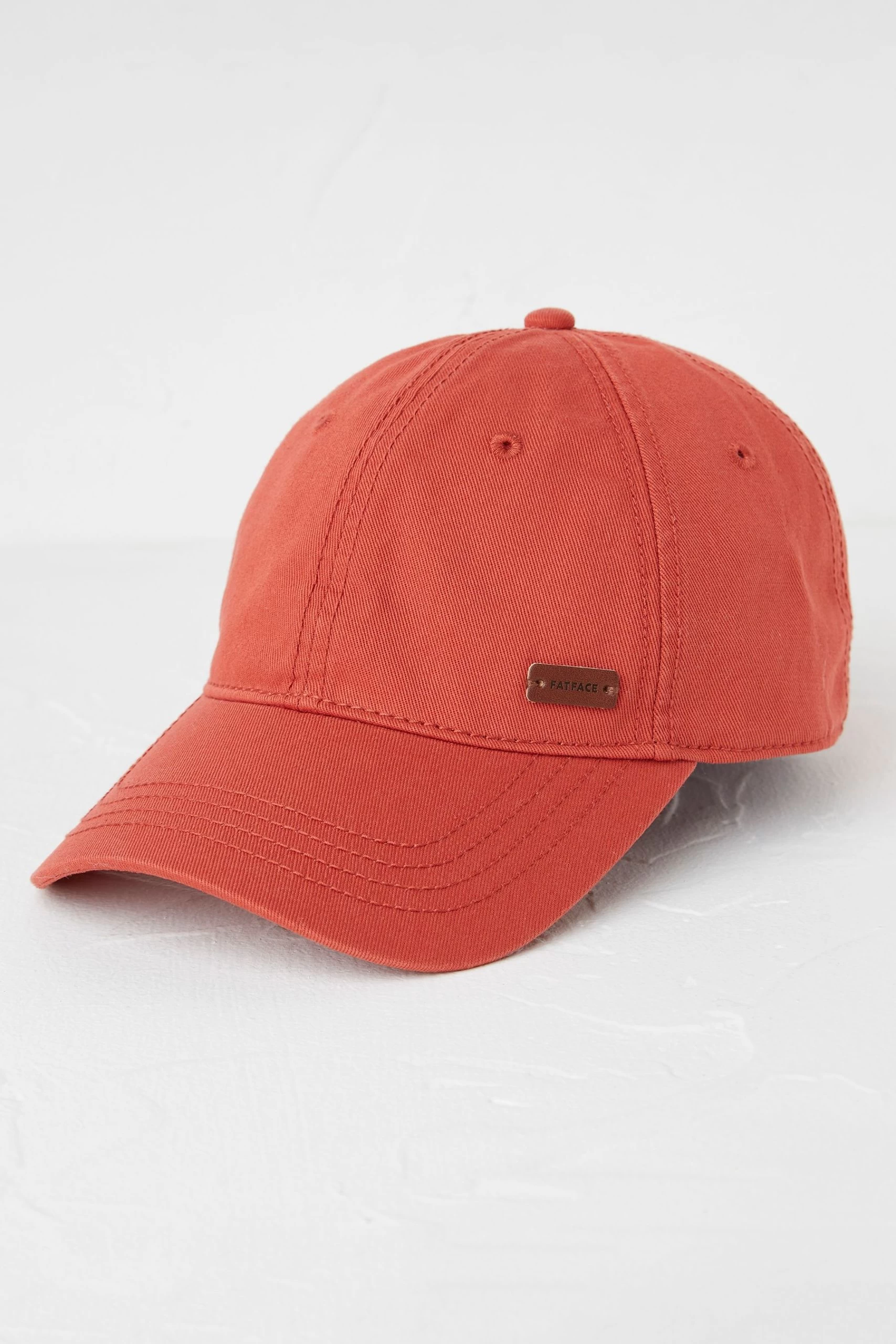 FatFace Orange Plain Twill Cap 1 FatFace Orange Plain Twill Cap
