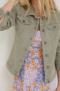 FatFace Green Tasha Denim Jacket 8 FatFace Green Tasha Denim Jacket -Fashion Clothing Store 331929s4