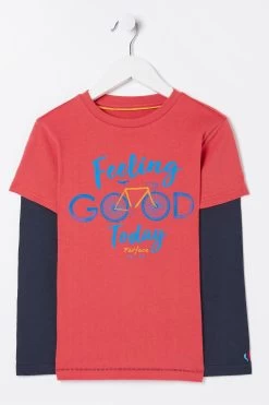 FatFace Red Bike Graphic T-Shirt -Fashion Clothing Store 347410s4 1