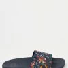 FatFace Blue Floral Print Sliders