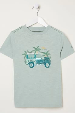 FatFace Green Land Rover Graphic T-Shirt 7 FatFace Green Land Rover Graphic T-Shirt -Fashion Clothing Store 421018s4 1