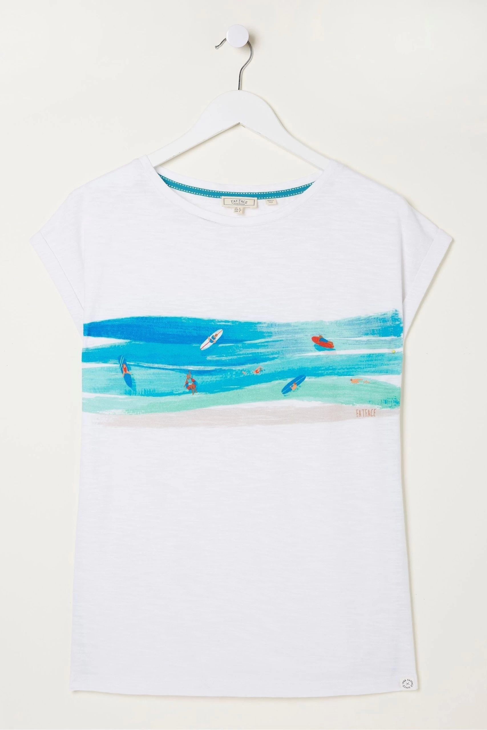 FatFace Natural Surf Graphic T-Shirt 5 FatFace Natural Surf Graphic T-Shirt - Image 5