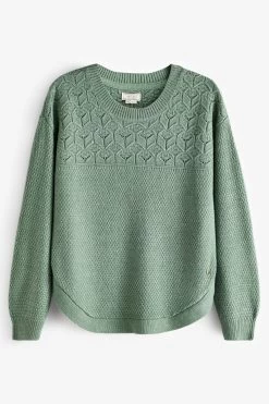 FatFace Green Emmy Jumper