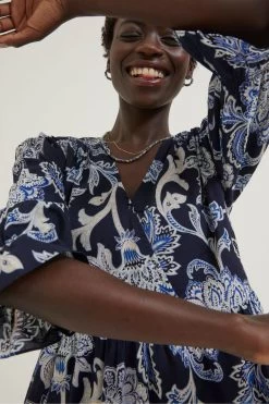 FatFace Blue Maddox Palace Floral Dress -Fashion Clothing Store 616951s4