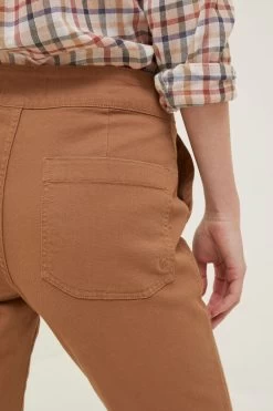 FatFace Ripley Canvas Brown Wide Leg Trousers -Fashion Clothing Store 634498s4