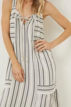 FatFace Natural Tulum Stripe Midi Dress 10 FatFace Natural Tulum Stripe Midi Dress -Fashion Clothing Store 698877s5