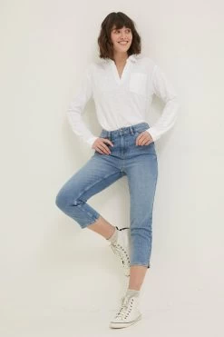 FatFace Blue Sway Capri Jeans 7 FatFace Blue Sway Capri Jeans -Fashion Clothing Store 716214s3