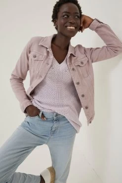 FatFace Purple Tasha Denim Jacket