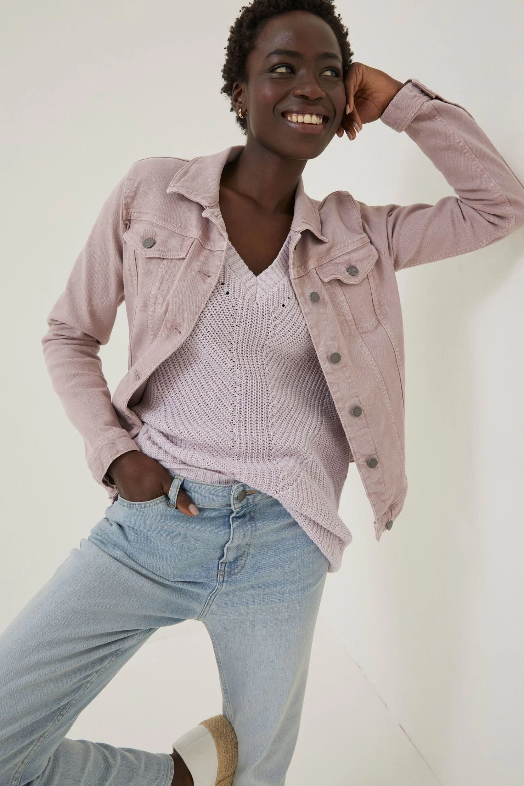 FatFace Purple Tasha Denim Jacket 1 FatFace Purple Tasha Denim Jacket