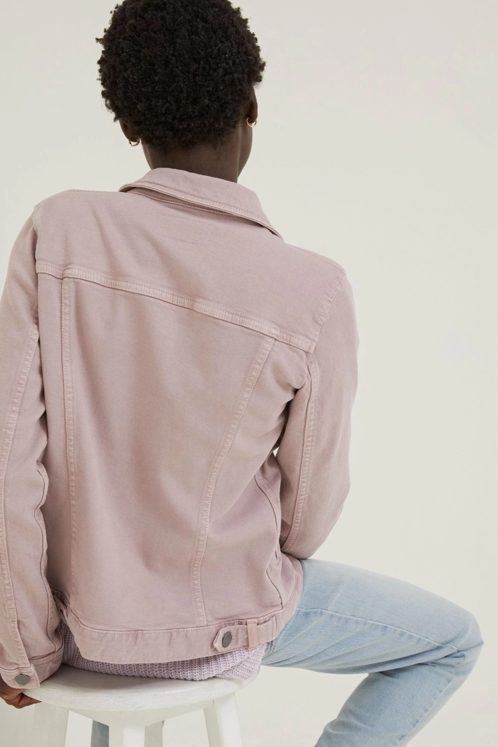 FatFace Purple Tasha Denim Jacket 2 FatFace Purple Tasha Denim Jacket - Image 2