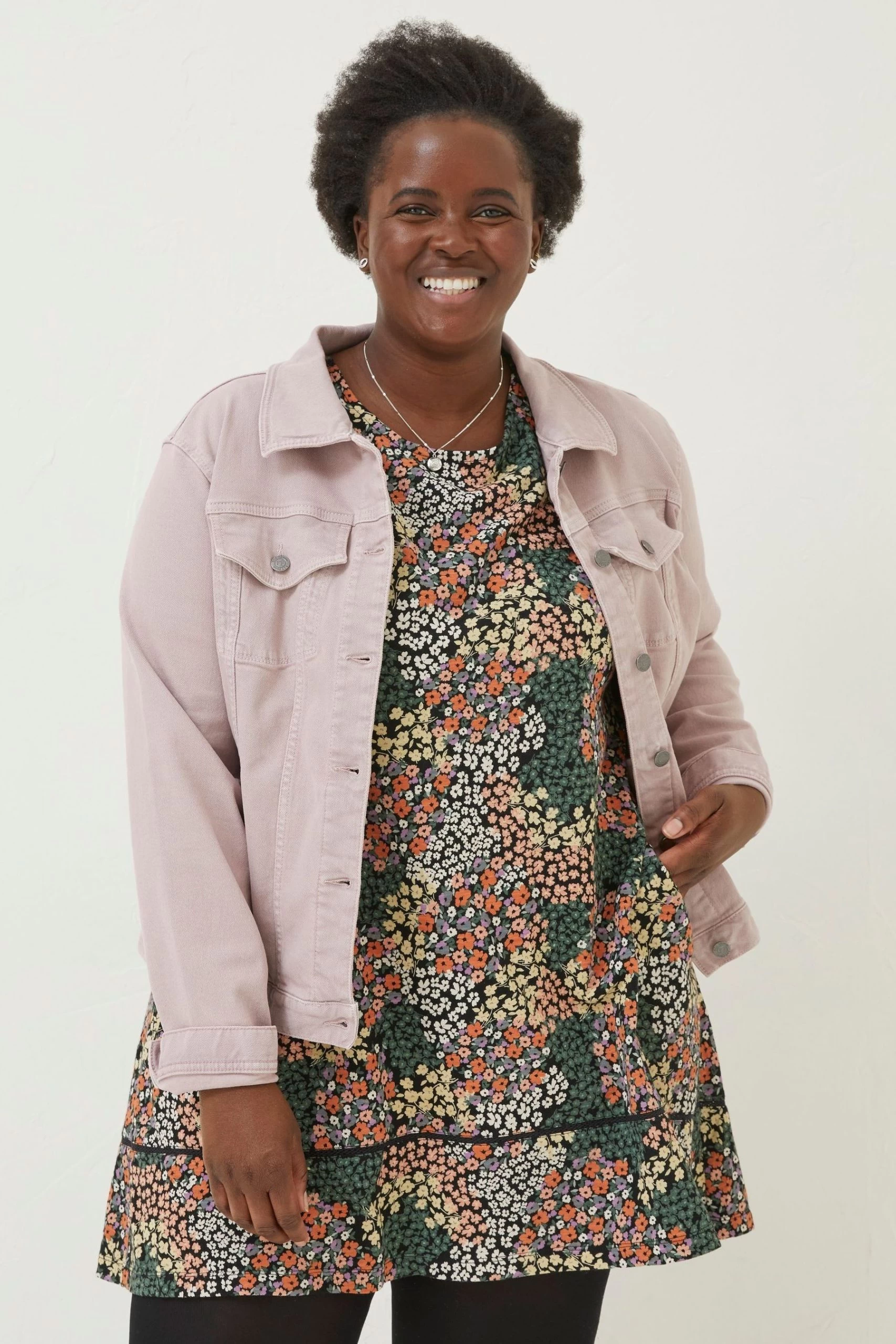 FatFace Purple Tasha Denim Jacket 3 FatFace Purple Tasha Denim Jacket - Image 3