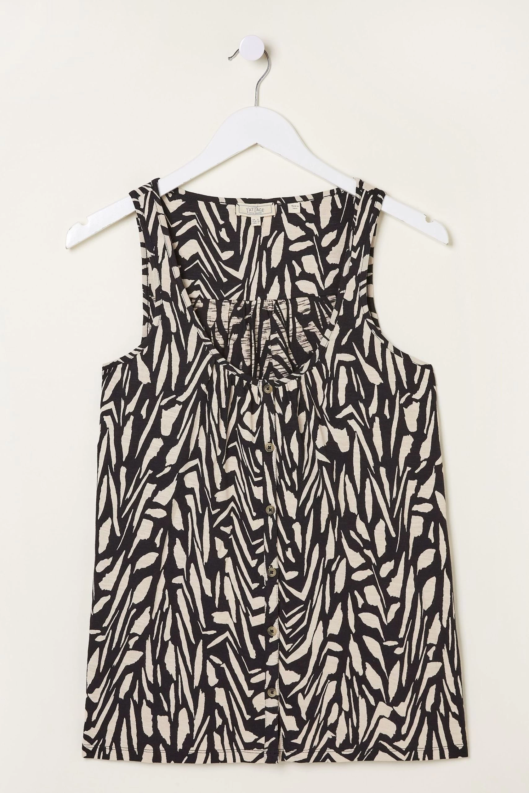 FatFace Flora Paint Stroke Black Vest 4 FatFace Flora Paint Stroke Black Vest - Image 4