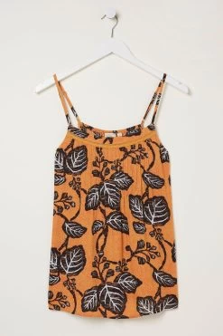 FatFace Sian Vine Yellow Floral Cami -Fashion Clothing Store A81 718s4