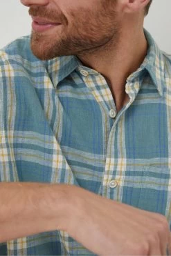 FatFace Blue Braddock Check Shirt 7 FatFace Blue Braddock Check Shirt -Fashion Clothing Store A81 997s3