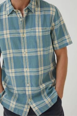FatFace Blue Braddock Check Shirt 8 FatFace Blue Braddock Check Shirt -Fashion Clothing Store A81 997s4