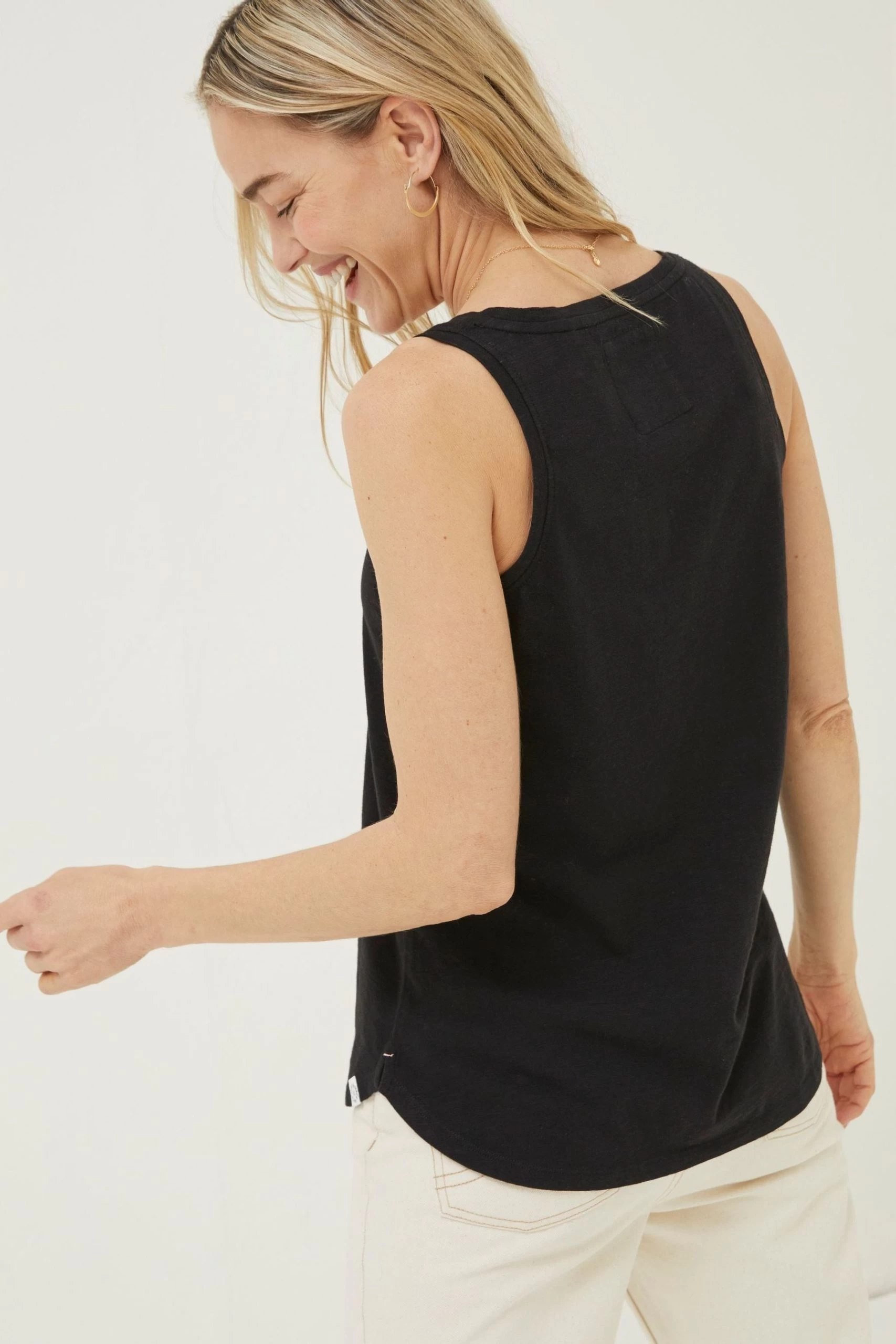 FatFace Kirsty Organic Cotton Vest 2 FatFace Kirsty Organic Cotton Vest - Image 2