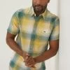 FatFace Green Ombre Check Shirt