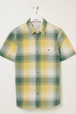 FatFace Green Ombre Check Shirt 7 FatFace Green Ombre Check Shirt -Fashion Clothing Store A81993s4