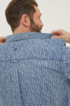 FatFace Blue Shell Print Shirt 9 FatFace Blue Shell Print Shirt -Fashion Clothing Store A82129s4