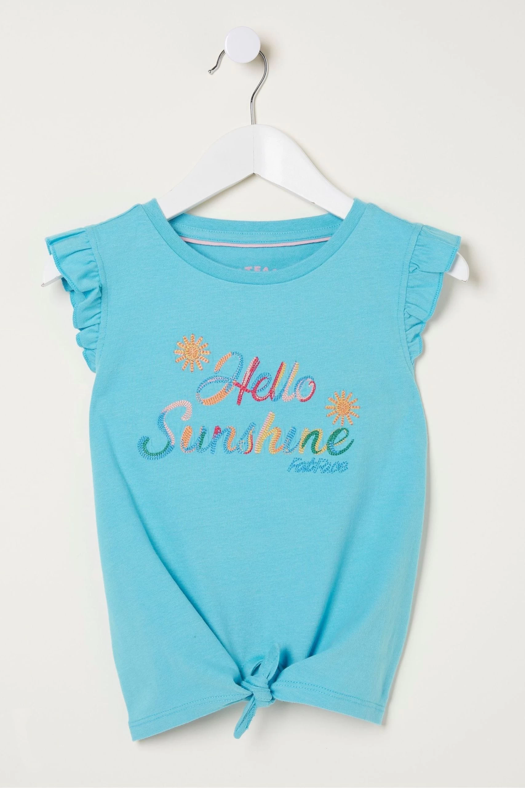 FatFace Blue Hello Sunshine Graphic T-Shirt 1 FatFace Blue Hello Sunshine Graphic T-Shirt