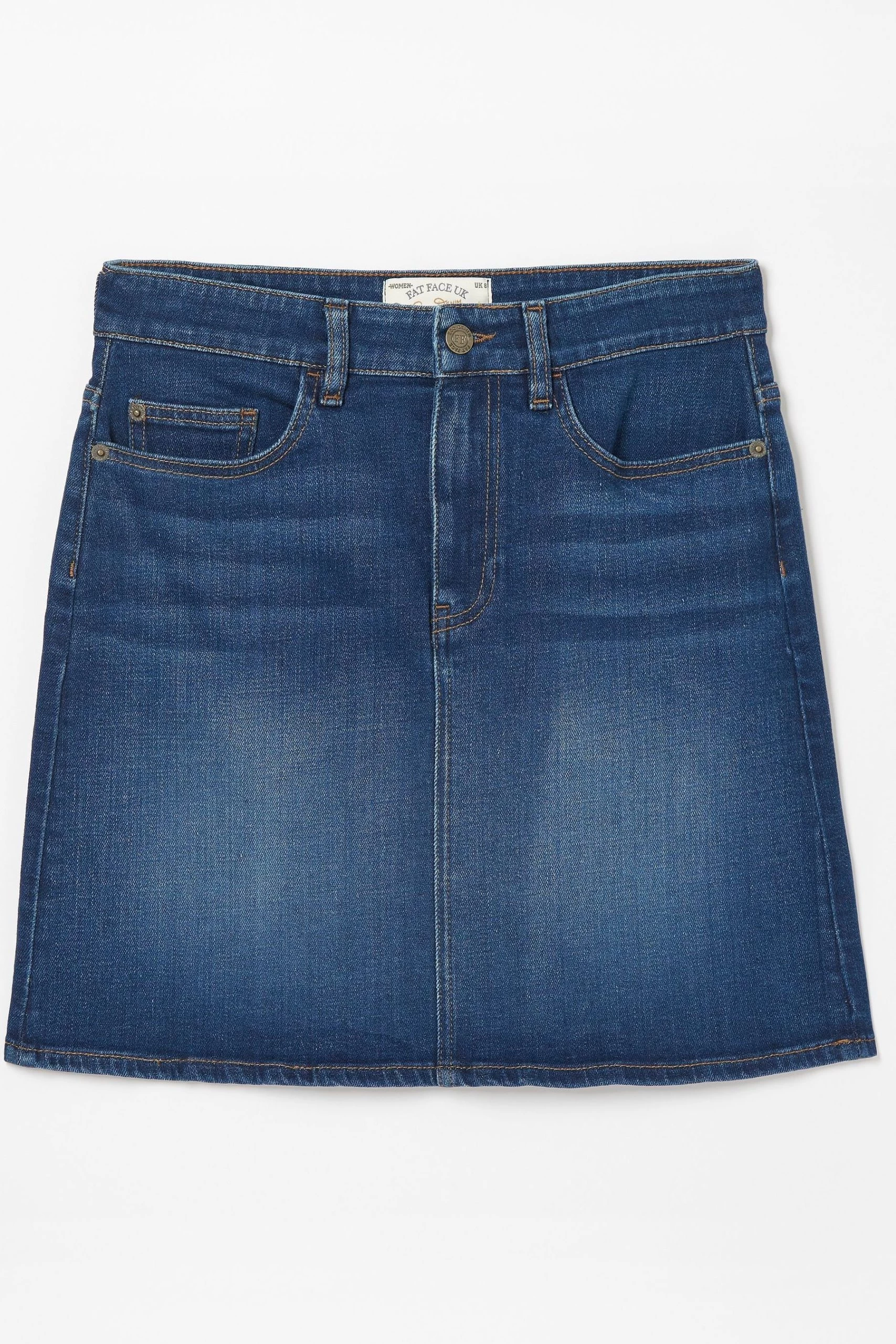 FatFace Blue Hope Denim Skirt 4 FatFace Blue Hope Denim Skirt - Image 4