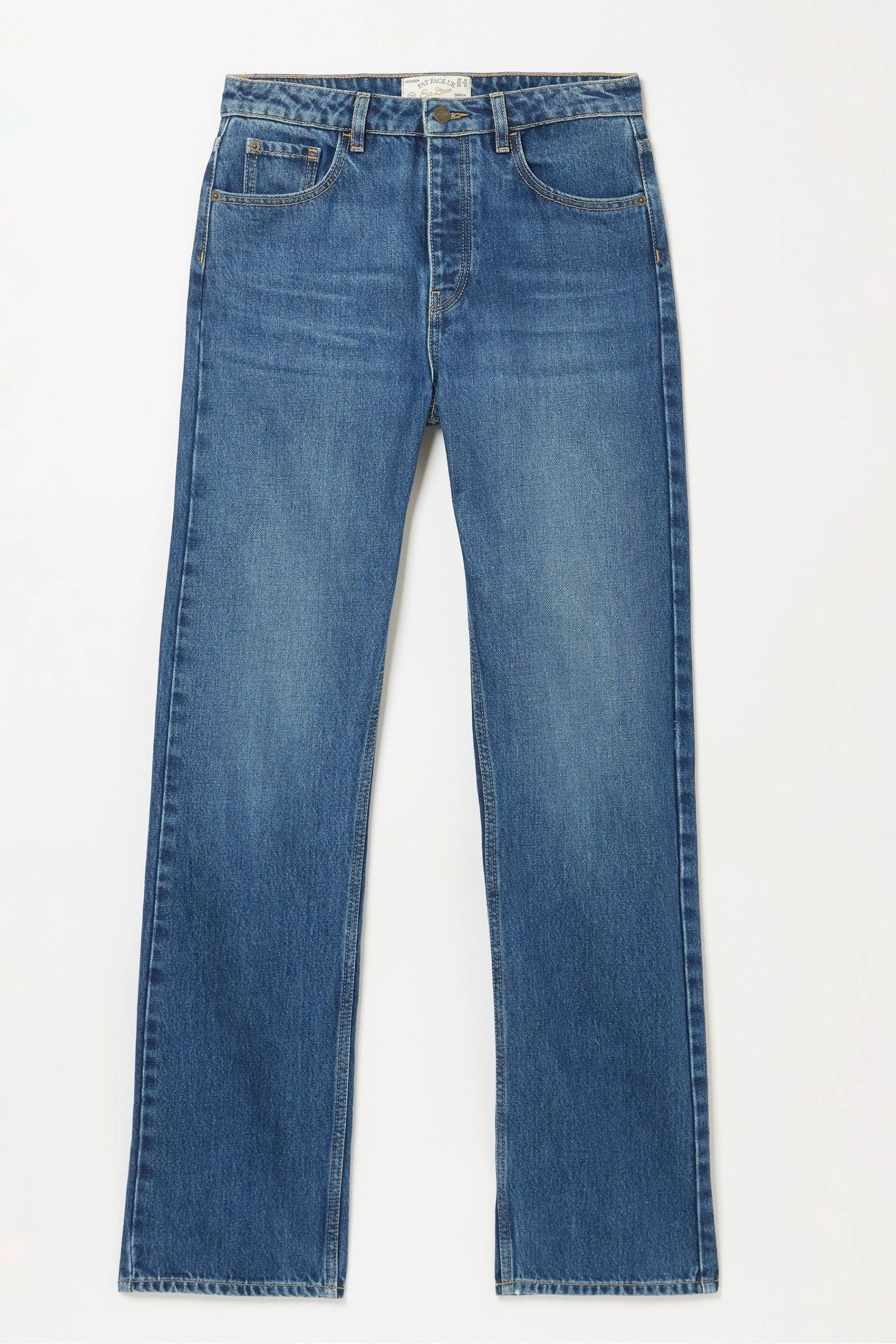FatFace Blue Sutton Straight Jeans 4 FatFace Blue Sutton Straight Jeans - Image 4