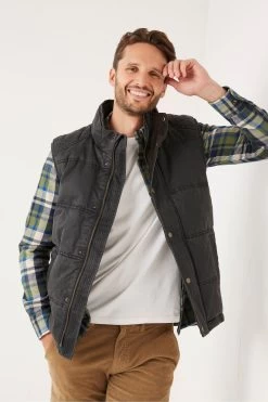 FatFace Grey Paignton Gilet 8 FatFace Grey Paignton Gilet -Fashion Clothing Store C51835s3