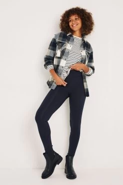 FatFace Blue Meribel High Rise Leggings 7 FatFace Blue Meribel High Rise Leggings -Fashion Clothing Store C53514s3