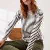 FatFace Natural Organic Cotton Breton T-Shirt