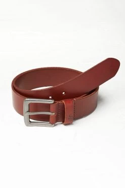 FatFace Italian Leather Brown Belt