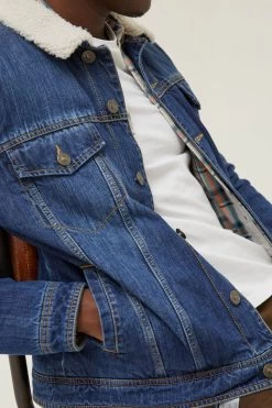 FatFace Blue Denim Mid Wash Jacket -Fashion Clothing Store D30160s4