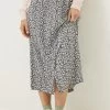 FatFace Hayward Springtime Black Midi Skirt