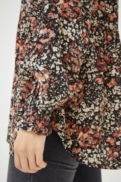 FatFace Dylan Blush Longline Black Blouse 8 FatFace Dylan Blush Longline Black Blouse -Fashion Clothing Store D57 535s4