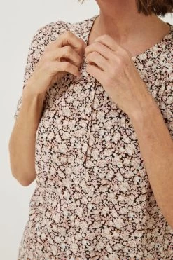 FatFace Brown Jodie Meadow Spring Blouse -Fashion Clothing Store D57 542s3