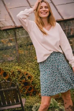 FatFace Green Wynne Ditsy Pears Skirt -Fashion Clothing Store D57 562s3