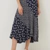 FatFace Blue Naomi Daisy Midi Skirt