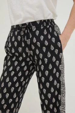 FatFace Lyme Batik Floral Black Trousers -Fashion Clothing Store D57 576s4