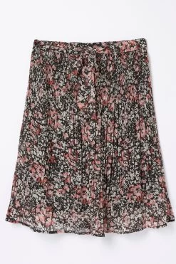 FatFace Kayleigh Blush Floral Black Skirt -Fashion Clothing Store D57 592s7