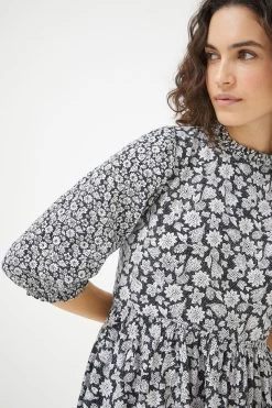 FatFace Hadley Springtime Midi Black Dress 8 FatFace Hadley Springtime Midi Black Dress -Fashion Clothing Store D57 779s4