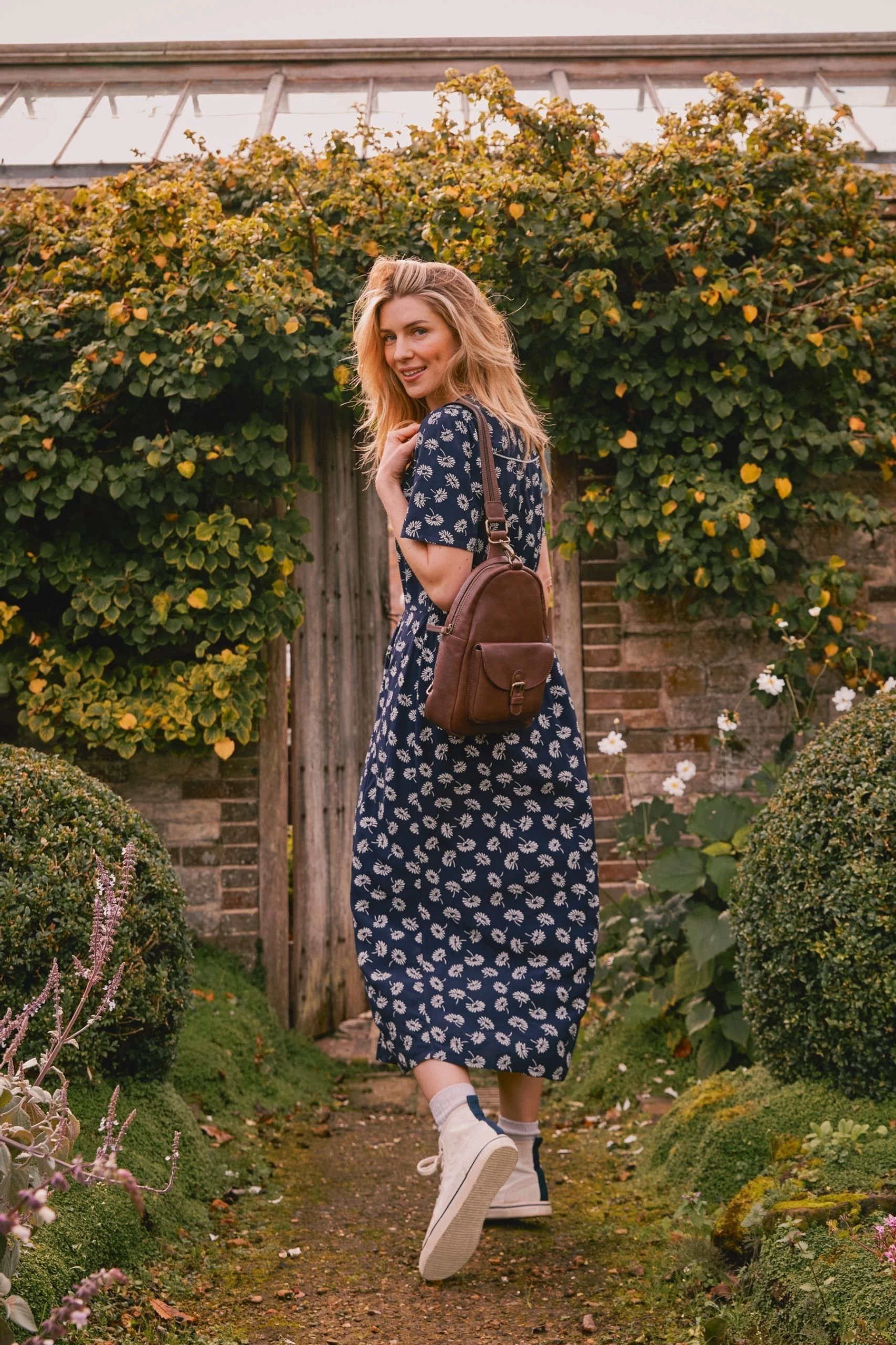 FatFace Blue Francis Daisy Midi Dress 3 FatFace Blue Francis Daisy Midi Dress - Image 3