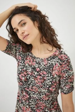 FatFace Delilah Blush Midi Black Dress -Fashion Clothing Store D57 785s4