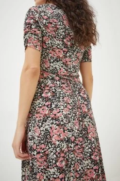 FatFace Delilah Blush Midi Black Dress -Fashion Clothing Store D57 785s5