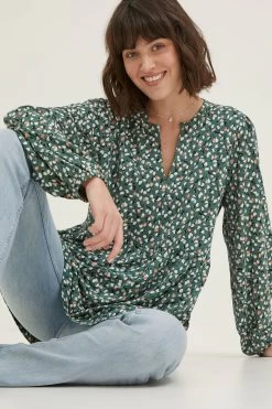 FatFace Green Poppy Ditsy Pears Tunic Top 7 FatFace Green Poppy Ditsy Pears Tunic Top -Fashion Clothing Store D57 806s3