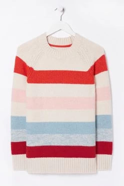 FatFace Natural Soul Adventure Multi Stripe Jumper -Fashion Clothing Store D57 811s6