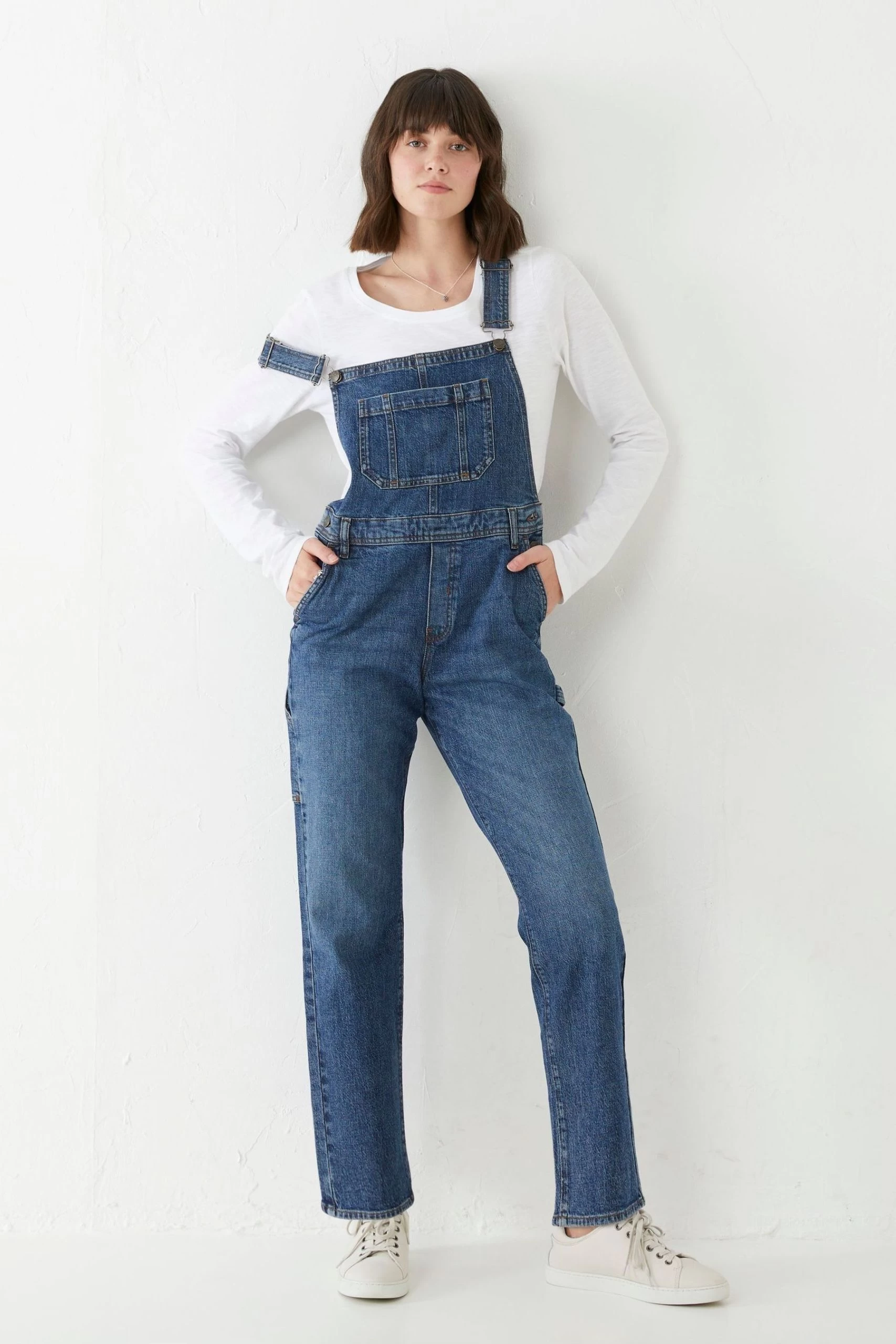 FatFace Blue Banbury Dungarees 1 FatFace Blue Banbury Dungarees
