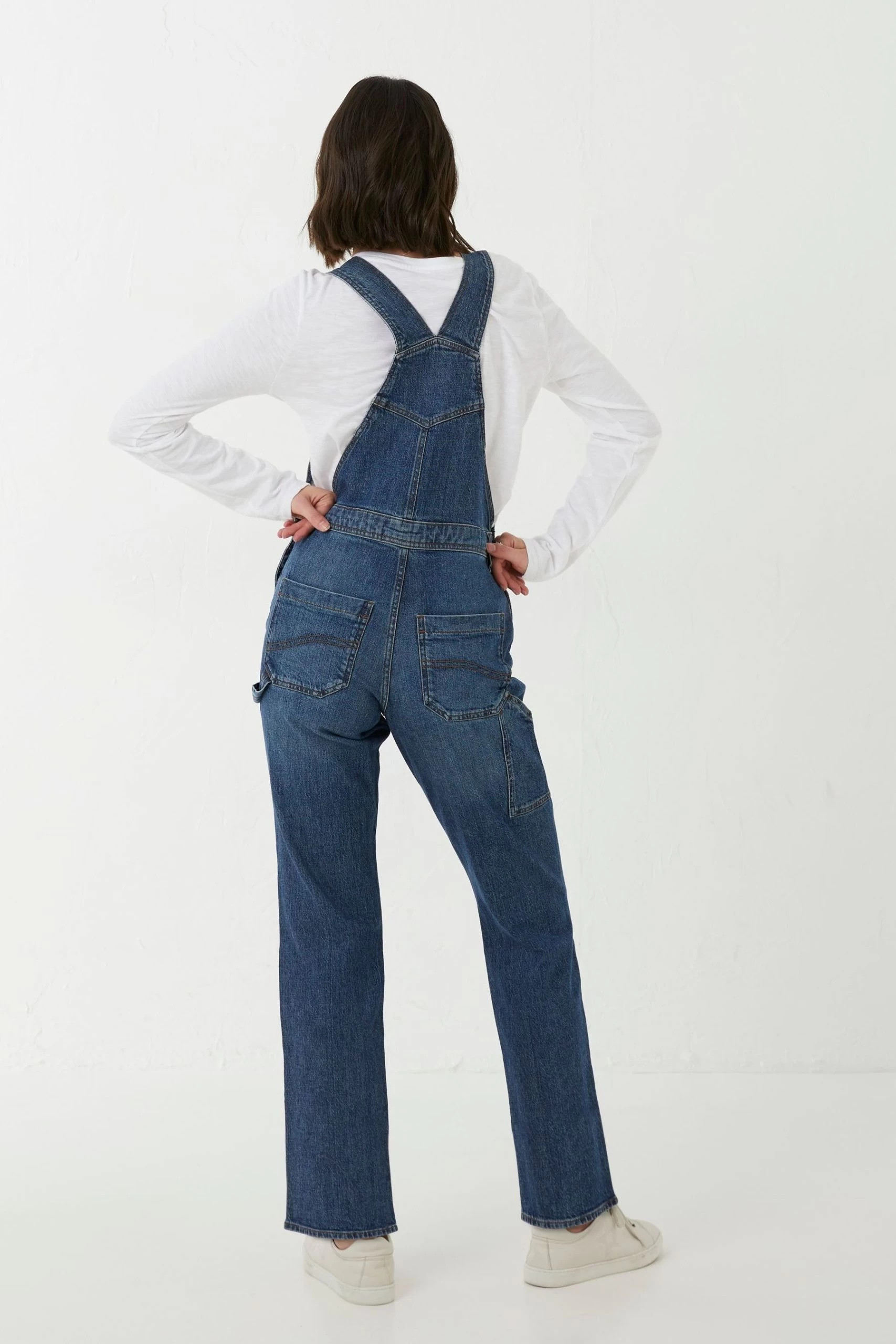 FatFace Blue Banbury Dungarees 2 FatFace Blue Banbury Dungarees - Image 2