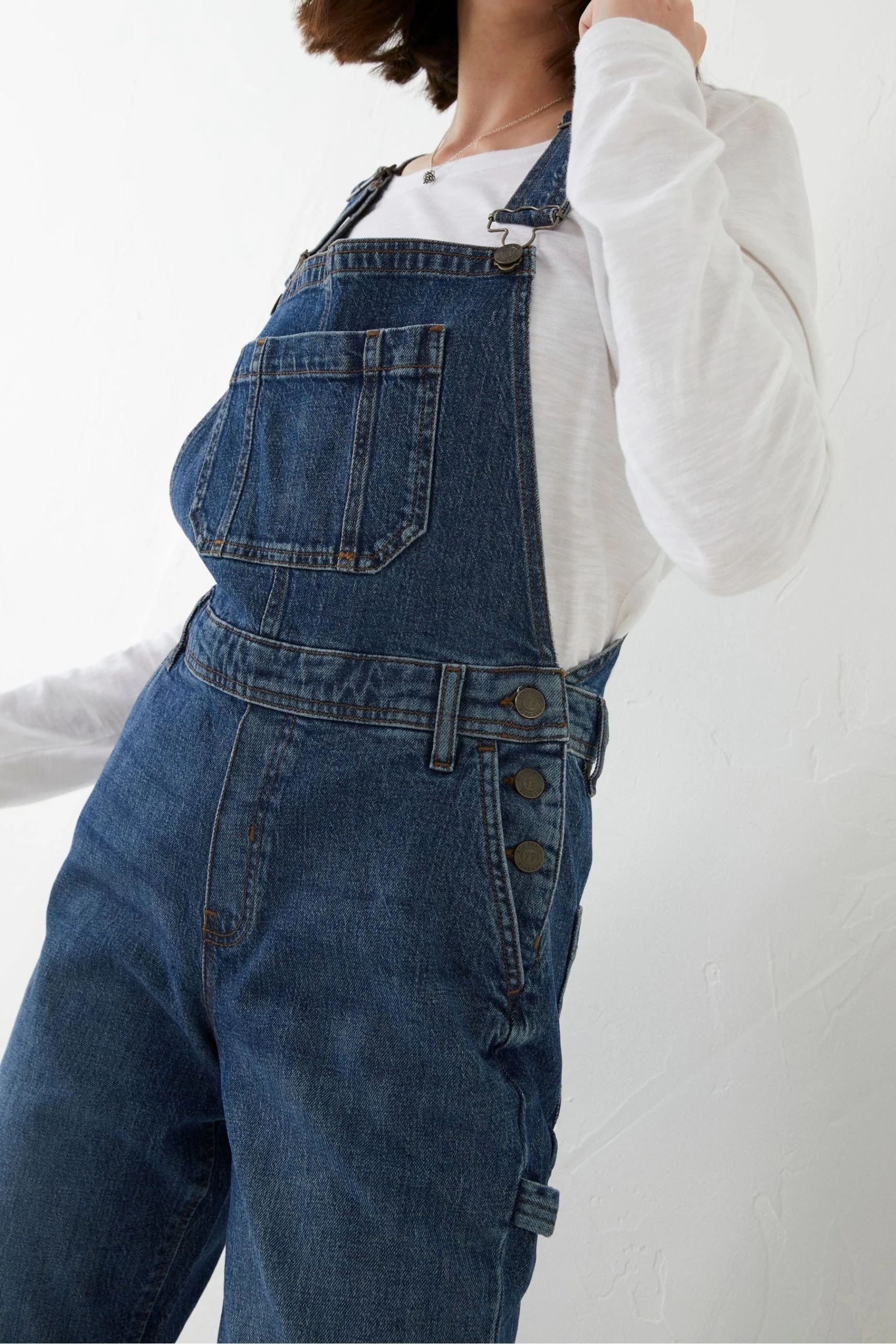 FatFace Blue Banbury Dungarees 4 FatFace Blue Banbury Dungarees - Image 4