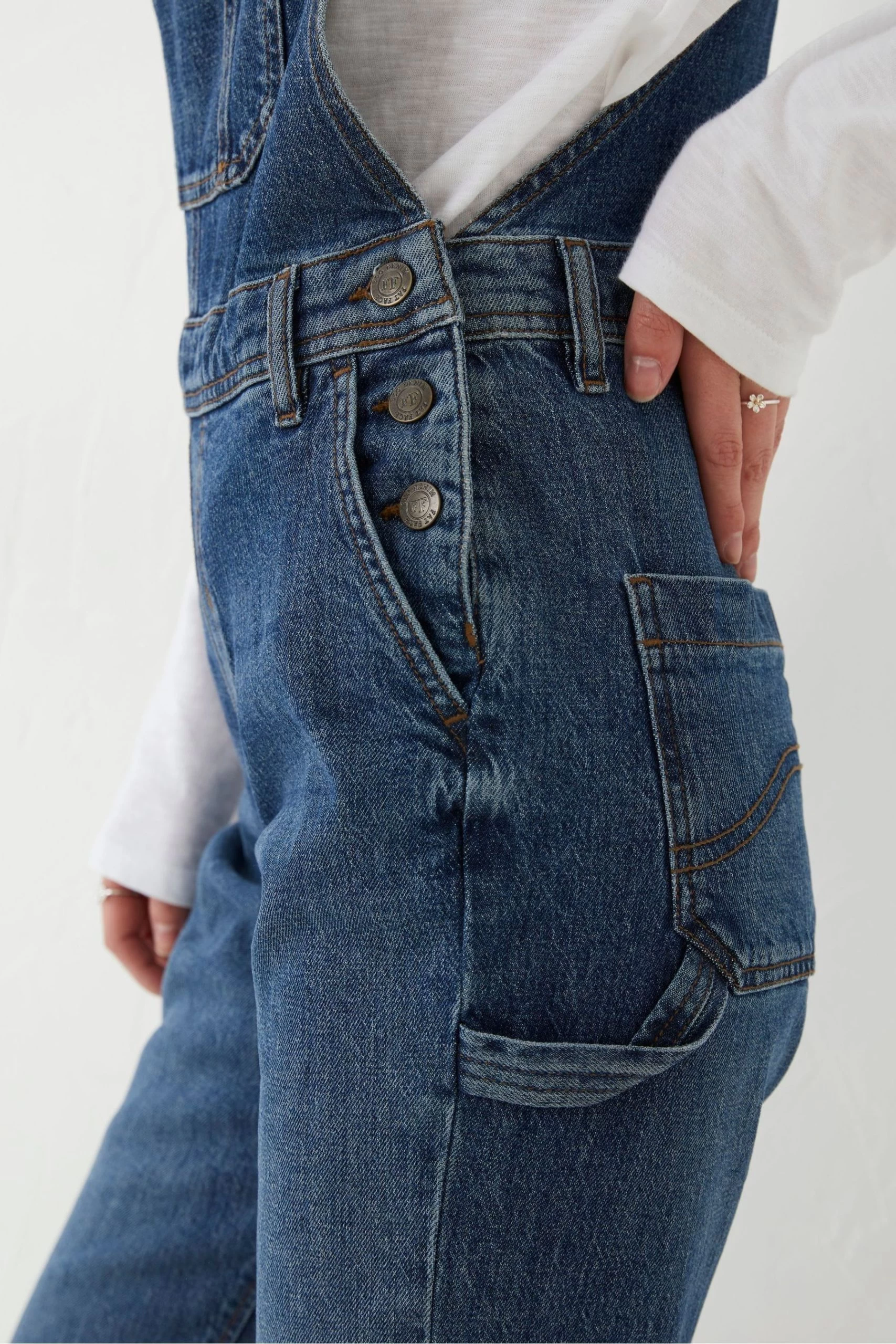 FatFace Blue Banbury Dungarees 5 FatFace Blue Banbury Dungarees - Image 5