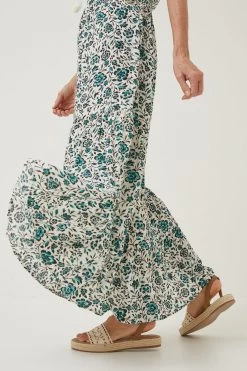 FatFace Natural Stevie Sketched Maxi Dress -Fashion Clothing Store D57 826s8